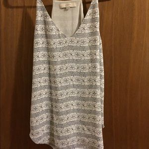 Black and white blouse